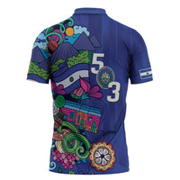 El Salvador Zipper Polo Shirt Beauty Local Inspired - Wonder Print Shop