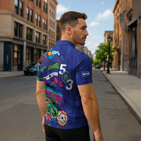 El Salvador Zipper Polo Shirt Beauty Local Inspired - Wonder Print Shop