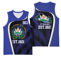 El Salvador Independence Day Basketball Jersey Since 1821 September 15 - Wonder Print Shop