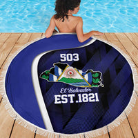 El Salvador Independence Day Beach Blanket Since 1821 September 15 - Wonder Print Shop