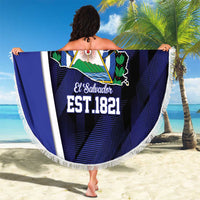 El Salvador Independence Day Beach Blanket Since 1821 September 15 - Wonder Print Shop