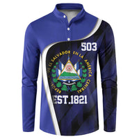 El Salvador Independence Day Button Sweatshirt Since 1821 September 15 - Wonder Print Shop
