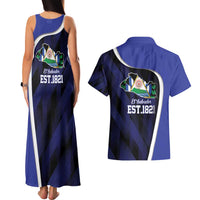 El Salvador Independence Day Couples Matching Tank Maxi Dress and Hawaiian Shirt Since 1821 September 15 - Wonder Print Shop