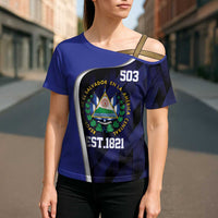 El Salvador Independence Day Cross Shoulder Shirt Since 1821 September 15 - Wonder Print Shop