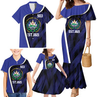 El Salvador Independence Day Family Matching Mermaid Dress and Hawaiian Shirt Since 1821 September 15 - Wonder Print Shop