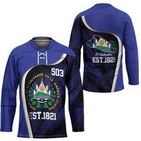 El Salvador Independence Day Hockey Jersey Since 1821 September 15 - Wonder Print Shop