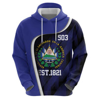 El Salvador Independence Day Hoodie Since 1821 September 15 - Wonder Print Shop