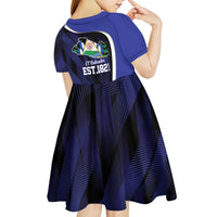 El Salvador Independence Day Kid Short Sleeve Dress Since 1821 September 15 - Wonder Print Shop