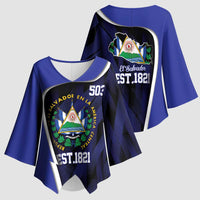 El Salvador Independence Day Kimono Sleeve Blouse Since 1821 September 15 - Wonder Print Shop