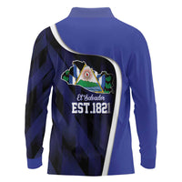 El Salvador Independence Day Long Sleeve Polo Shirt Since 1821 September 15 - Wonder Print Shop