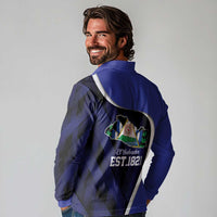 El Salvador Independence Day Long Sleeve Polo Shirt Since 1821 September 15 - Wonder Print Shop