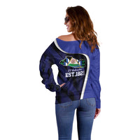 El Salvador Independence Day Off Shoulder Sweater Since 1821 September 15 - Wonder Print Shop