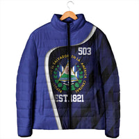 El Salvador Independence Day Padded Jacket Since 1821 September 15 - Wonder Print Shop