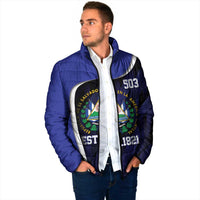 El Salvador Independence Day Padded Jacket Since 1821 September 15 - Wonder Print Shop