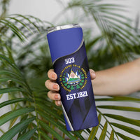 El Salvador Independence Day Skinny Tumbler Since 1821 September 15 - Wonder Print Shop
