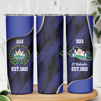 El Salvador Independence Day Skinny Tumbler Since 1821 September 15 - Wonder Print Shop