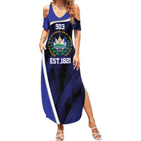 El Salvador Independence Day Summer Maxi Dress Since 1821 September 15 - Wonder Print Shop