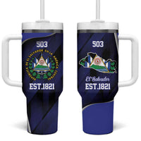 El Salvador Independence Day Tumbler With Handle Since 1821 September 15 - Wonder Print Shop