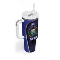 El Salvador Independence Day Tumbler With Handle Since 1821 September 15 - Wonder Print Shop