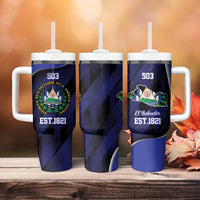El Salvador Independence Day Tumbler With Handle Since 1821 September 15 - Wonder Print Shop