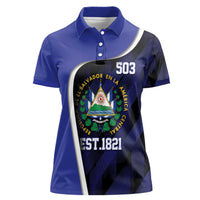 El Salvador Independence Day Women Polo Shirt Since 1821 September 15 - Wonder Print Shop