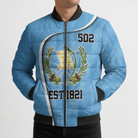 Guatemala Independence Day Bomber Puffer Jacket Since 1821 September 15 - Wonder Print Shop