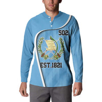 Guatemala Independence Day Button Sweatshirt Since 1821 September 15 - Wonder Print Shop