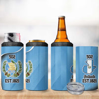 Guatemala Independence Day 4 in 1 Can Cooler Tumbler Since 1821 September 15 - Wonder Print Shop