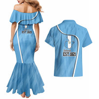 Guatemala Independence Day Couples Matching Mermaid Dress and Hawaiian Shirt Since 1821 September 15 - Wonder Print Shop