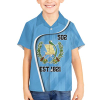 Guatemala Independence Day Family Matching Long Sleeve Bodycon Dress and Hawaiian Shirt Since 1821 September 15 - Wonder Print Shop