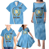 Guatemala Independence Day Family Matching Puletasi and Hawaiian Shirt Since 1821 September 15 - Wonder Print Shop