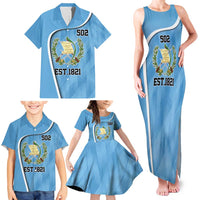 Guatemala Independence Day Family Matching Tank Maxi Dress and Hawaiian Shirt Since 1821 September 15 - Wonder Print Shop