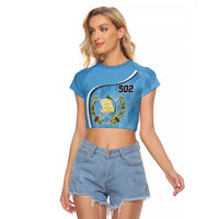 Guatemala Independence Day Raglan Cropped T Shirt Since 1821 September 15 - Wonder Print Shop