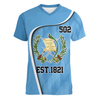 Guatemala Independence Day Women V-Neck T-Shirt Since 1821 September 15 - Wonder Print Shop