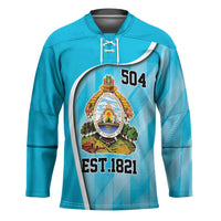 Honduras Independence Day Hockey Jersey Since 1821 September 15 - Wonder Print Shop