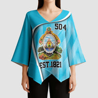 Honduras Independence Day Kimono Sleeve Blouse Since 1821 September 15 - Wonder Print Shop
