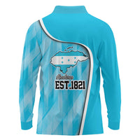 Honduras Independence Day Long Sleeve Polo Shirt Since 1821 September 15 - Wonder Print Shop