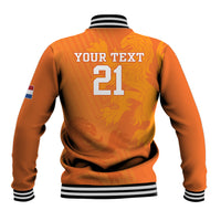 Custom Netherlands Soccer Baseball Jacket Nederlands Vrouwenvoetbalelftal Go World Cup 2023 LT9 - Wonder Print Shop