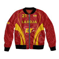 Custom Spain Soccer Bomber Jacket Go World Cup 2023 Sporty Style LT9 - Wonder Print Shop