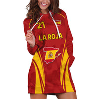 Custom Spain Soccer Hoodie Dress Go World Cup 2023 Sporty Style - Wonder Print Shop