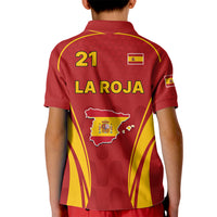 Custom Spain Soccer Kid Polo Shirt Go World Cup 2023 Sporty Style - Wonder Print Shop
