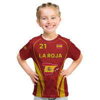 Custom Spain Soccer Kid T Shirt Go World Cup 2023 Sporty Style - Wonder Print Shop