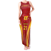 Custom Spain Soccer Tank Maxi Dress Go World Cup 2023 Sporty Style - Wonder Print Shop