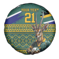 Custom South Africa Rugby Bokke Mascot Spare Tire Cover With Flag Style - Wonder Print Shop