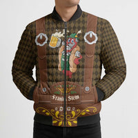 Frank & Stein Oktoberfest Bomber Puffer Jacket Beer Festival German Bavarian - Wonder Print Shop