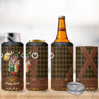 Frank & Stein Oktoberfest 4 in 1 Can Cooler Tumbler Beer Festival German Bavarian - Wonder Print Shop