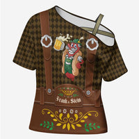 Frank & Stein Oktoberfest Cross Shoulder Shirt Beer Festival German Bavarian - Wonder Print Shop