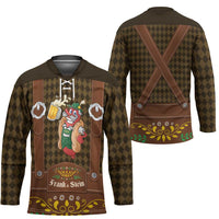 Frank & Stein Oktoberfest Hockey Jersey Beer Festival German Bavarian - Wonder Print Shop
