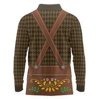 Frank & Stein Oktoberfest Long Sleeve Polo Shirt Beer Festival German Bavarian - Wonder Print Shop