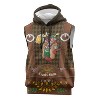 Frank & Stein Oktoberfest Sleeveless Hoodie Beer Festival German Bavarian - Wonder Print Shop